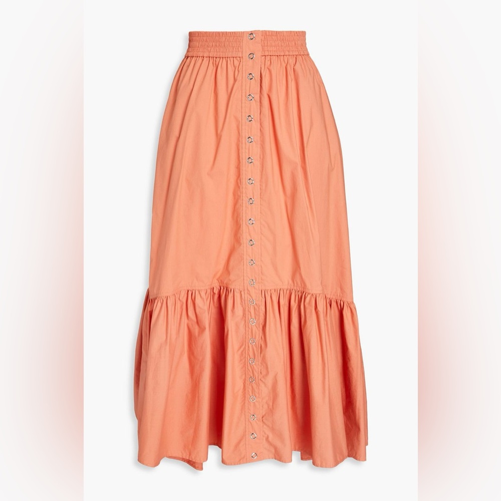 A.L.C.‎ 
Gathered cotton-poplin midi skirt